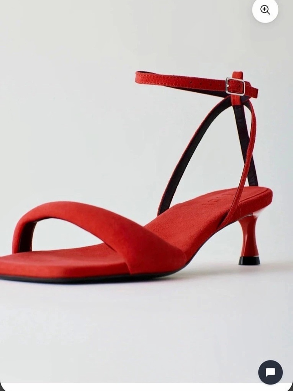Tibi Cameron Suede Heels in Red EU 38 NIB